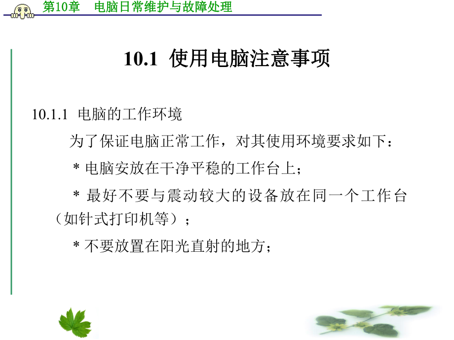 第10章-电脑日常维护与故障处理课件.ppt_第2页