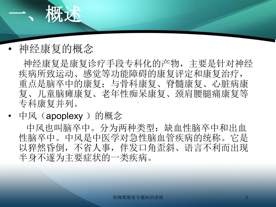 软瘫期康复专题知识讲座培训课件.ppt_第2页