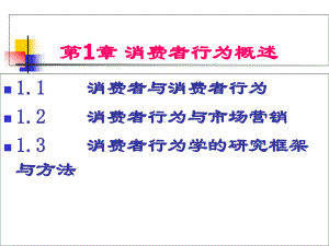 消费行为学-第1章-消费者行为概述课件.ppt