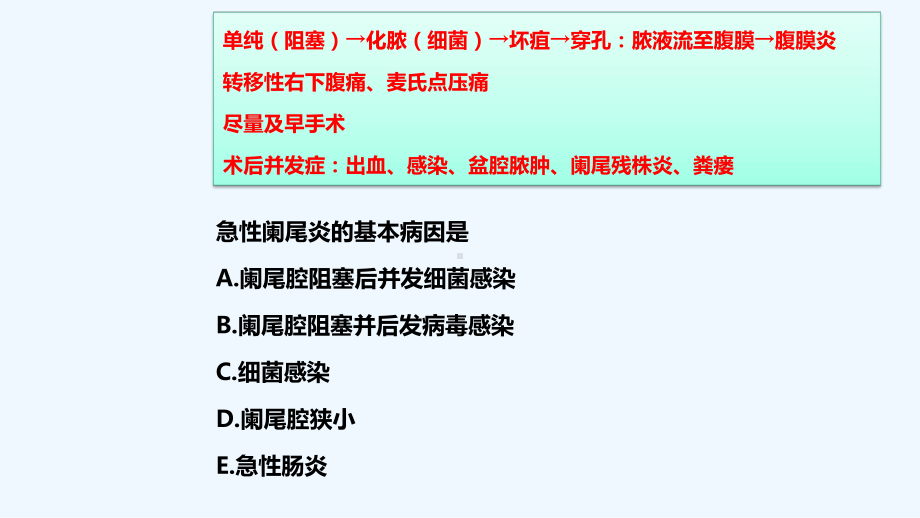 阑尾炎要点及习题讲解课件.pptx_第1页