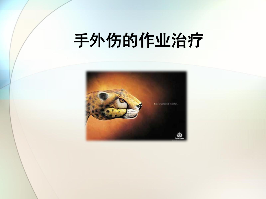 手外伤患者的作业治疗参考课件.ppt_第1页