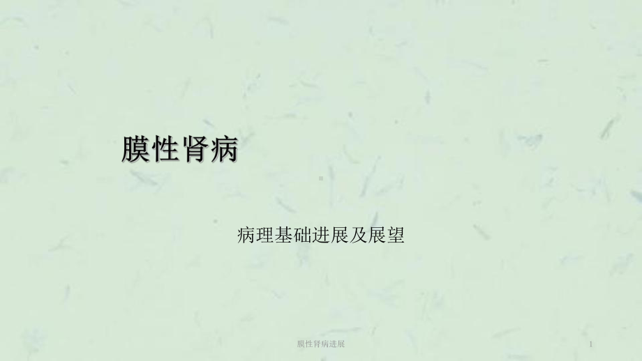 膜性肾病进展课件.ppt_第1页