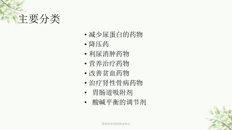 肾病科常用药物及特点课件.ppt_第2页