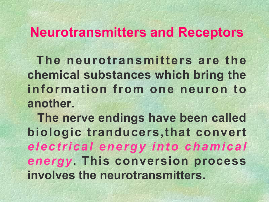 神经递质和受体课件.ppt_第1页