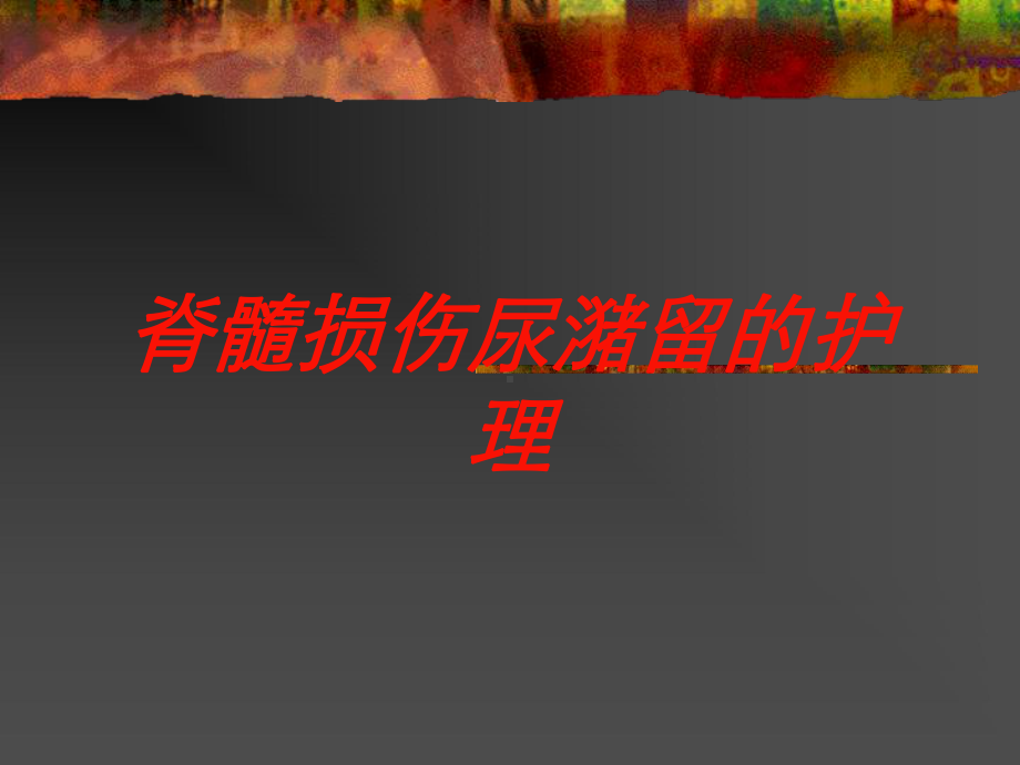 脊髓损伤尿潴留的护理培训课件.ppt_第1页