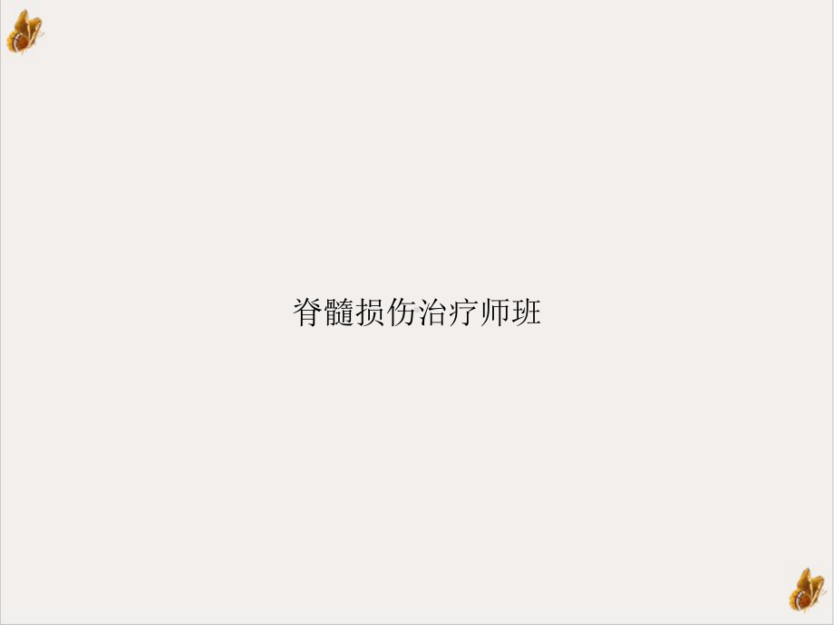 脊髓损伤治疗师班参考课件.ppt_第1页