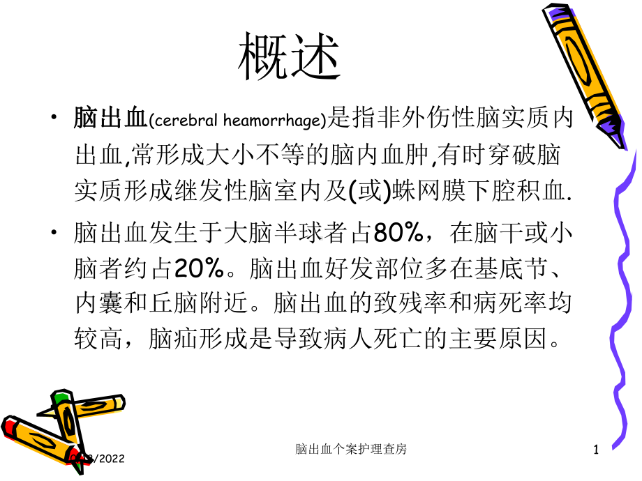 脑出血个案护理查房培训课件.ppt_第1页