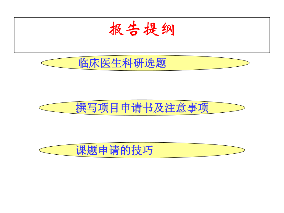 临床科研选题及申请书的撰写技巧概要课件.ppt_第2页