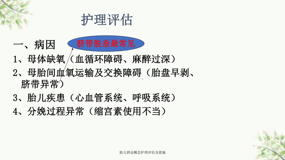 胎儿窘迫概念护理评估及措施课件.ppt_第3页