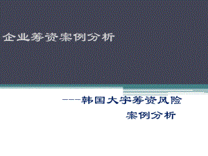 韩国大宇案例分析报告课件.ppt