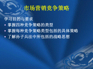 市场营销竞争策略课件.ppt