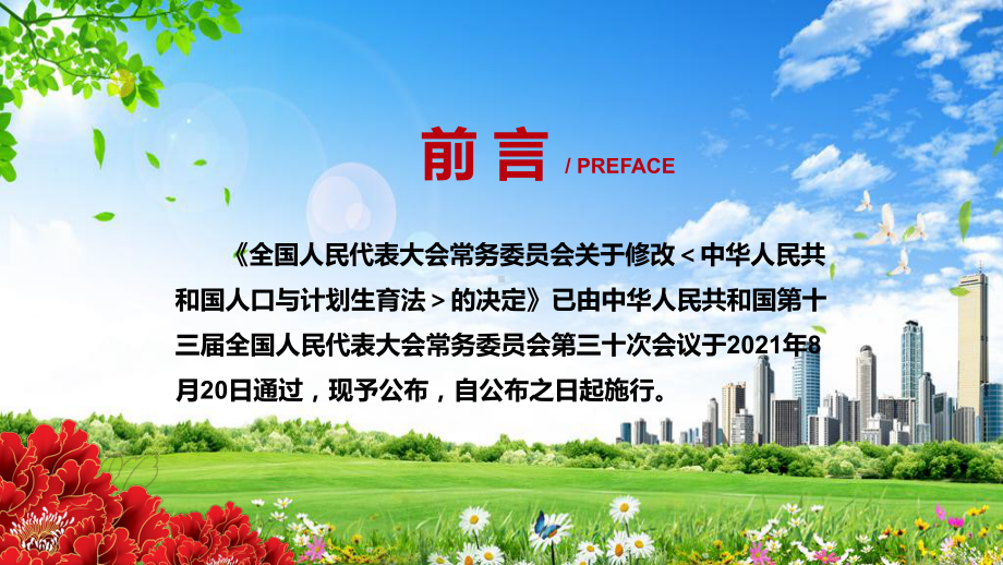 优化生育政策2021年新修订《人口与计划生育法》课程教学课件.pptx_第2页