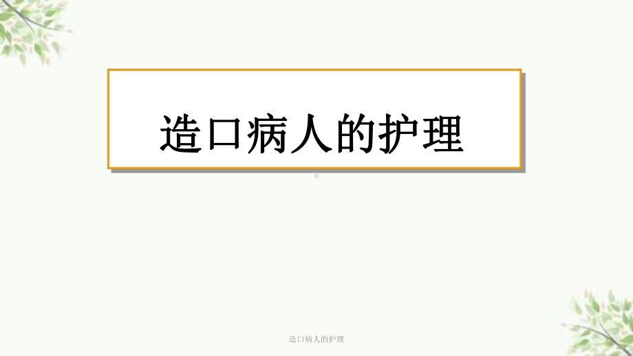 造口病人的护理课件.ppt_第1页