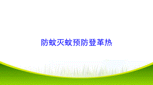 防蚊灭蚊预防登革热培训课件.ppt