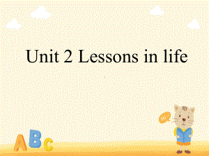 Unit 2 Lessons in life Section A Starting out & Understanding ideas （ppt课件） -2022新外研版（2019）《高中英语》选择性必修第四册.pptx