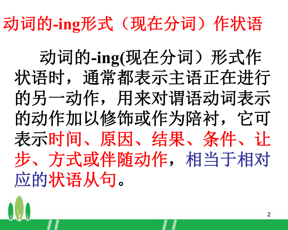 现在分词作状语教学课件.ppt_第2页