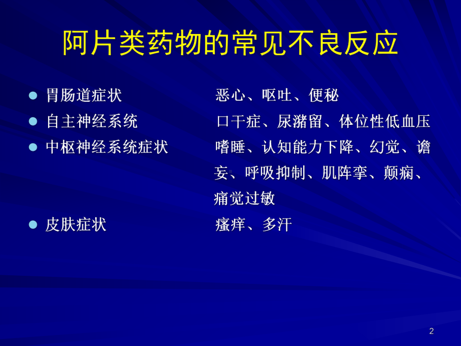 阿片类药物的不良反应与对策课件.pptx_第2页