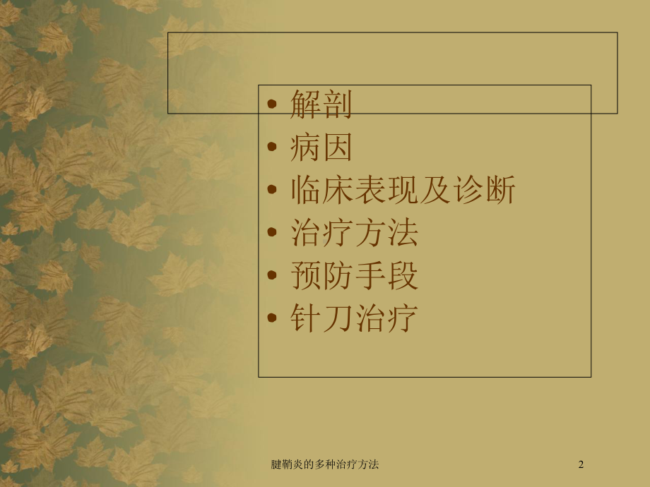 腱鞘炎的多种治疗方法培训课件.ppt_第2页