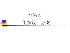 某集团组织设计方案.ppt