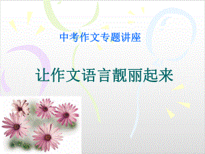 中考作文之《让作文语言靓丽起来》)优秀课件.ppt