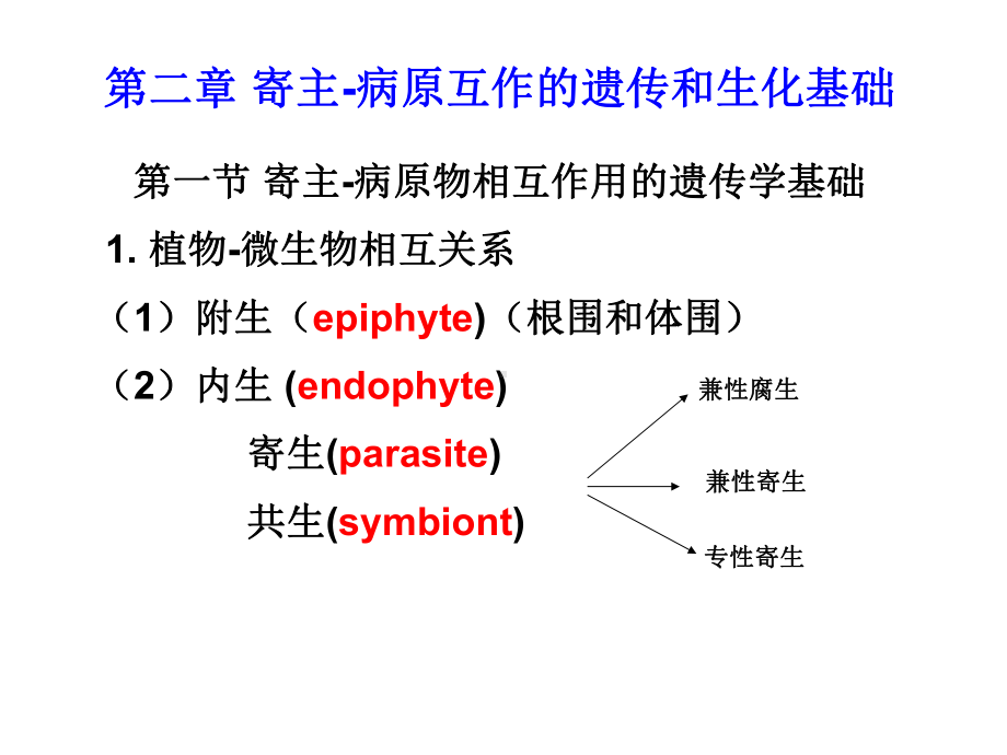 寄主-病原物互作的生理生化基础课件.ppt_第1页