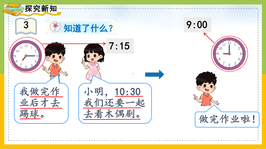 人教版二年级数学上册《认识时间解决问题》PPT课件（校级公开课）.pptx_第3页