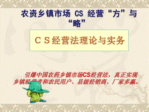 乡镇cs经营法则-课件.ppt