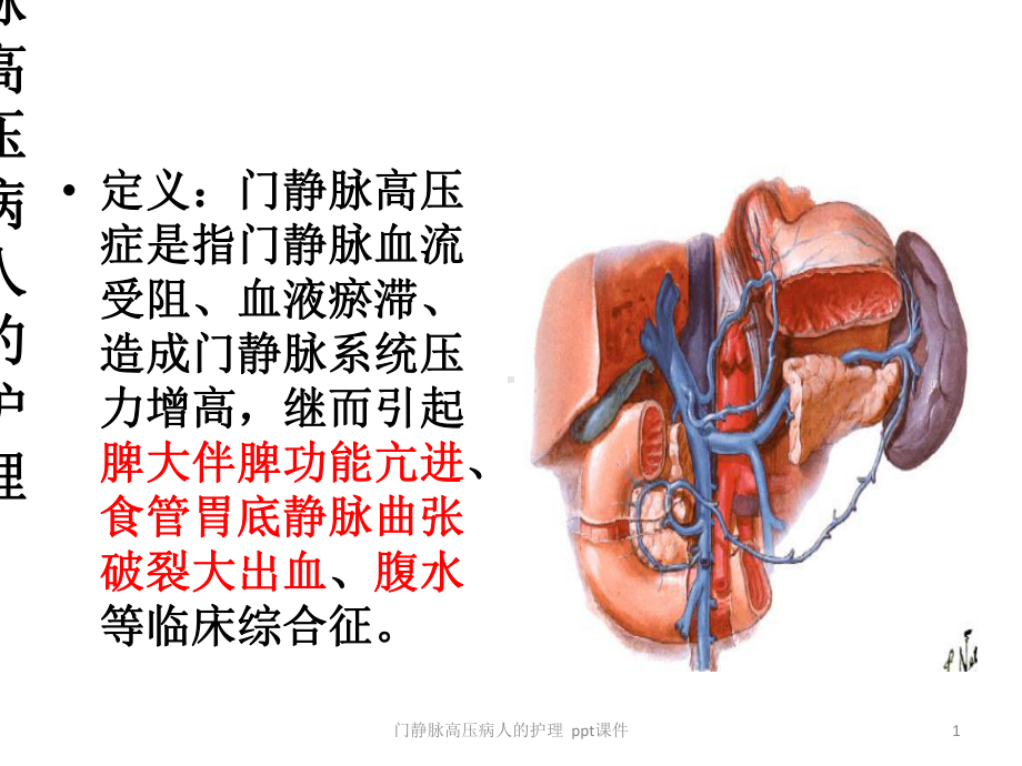 门静脉高压病人的护理-课件.ppt_第1页