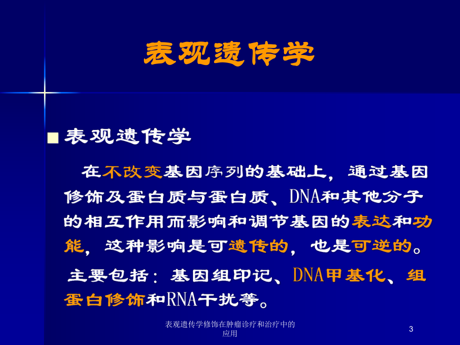 表观遗传学修饰在肿瘤诊疗和治疗中的应用培训课件.ppt_第3页