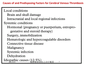 脑静脉窦血栓之诊疗概要培训课件.ppt