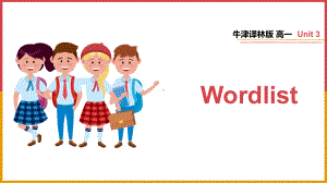 Unit 3 Wordlist单词（ppt课件）-2022新牛津译林版（2020）《高中英语》必修第一册.pptx