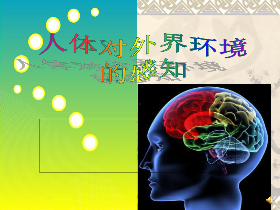 第一节人体对外界环境的感知课件1.ppt_第1页