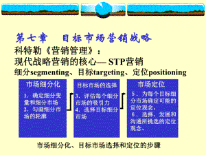 第七章市场细分-目标市场选择-市场定位课件.ppt