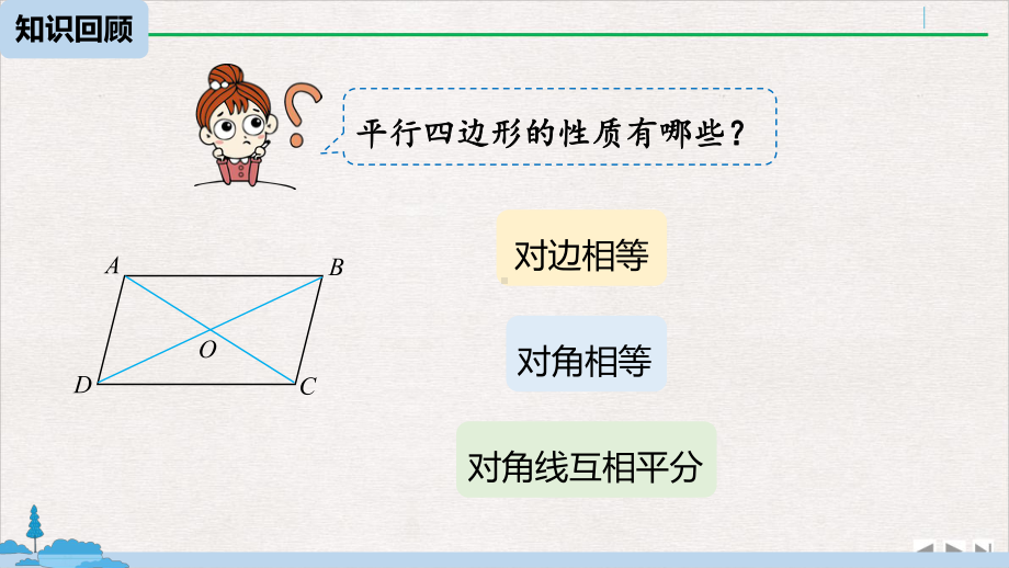 人教版《平行四边形的判定》课件1初中数学4.pptx_第3页