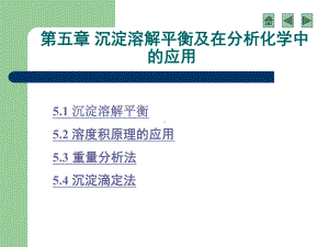 第五章-沉淀溶解平衡及在分析化学中-的应用课件.ppt