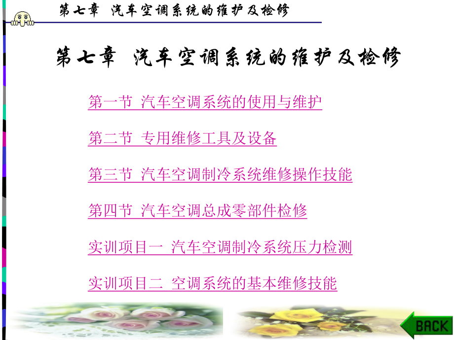 第七章-汽车空调系统的维护及检修分解课件.ppt_第1页