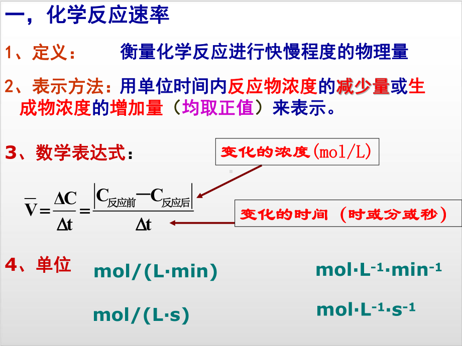 人教版化学选修四化学反应速率优质课件.ppt_第3页