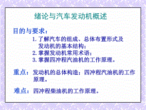 第一课绪论发动机概述解析课件.ppt