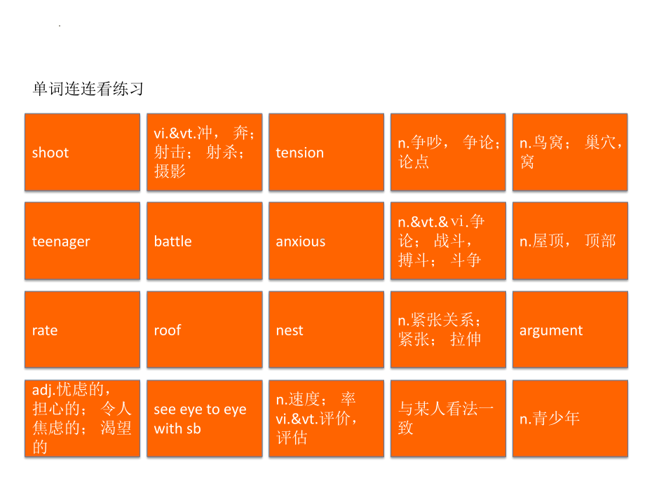 Unit 2 单词连连看（ppt课件）-2022新牛津译林版（2020）《高中英语》必修第一册.pptx_第1页