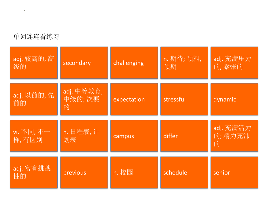 Unit1 单词连连看（ppt课件）-2022新北师大版（2019）《高中英语》必修第一册.pptx_第3页