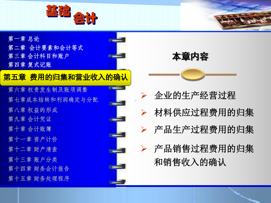 第五章-费用的归集和营业收入的确认-课件.ppt_第1页