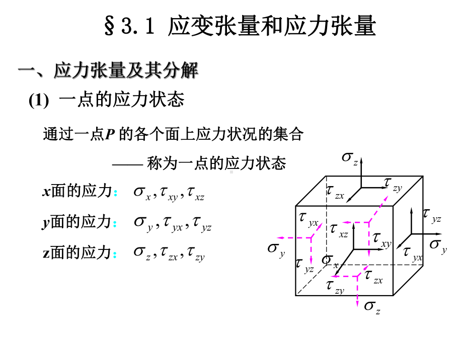 第三章应力分析应变分析和屈服条件-第一部分课件.ppt_第2页