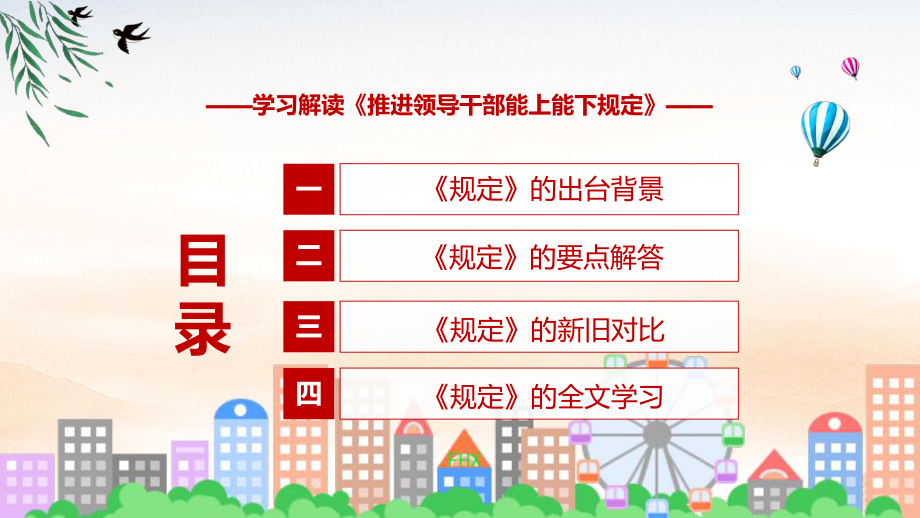 推进领导干部能上能下规定主要内容2022年新制订《推进领导干部能上能下规定》修订稿讲解PPT.pptx_第3页