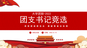 2022大学新生大学团支书记竞选PPT模板.pptx