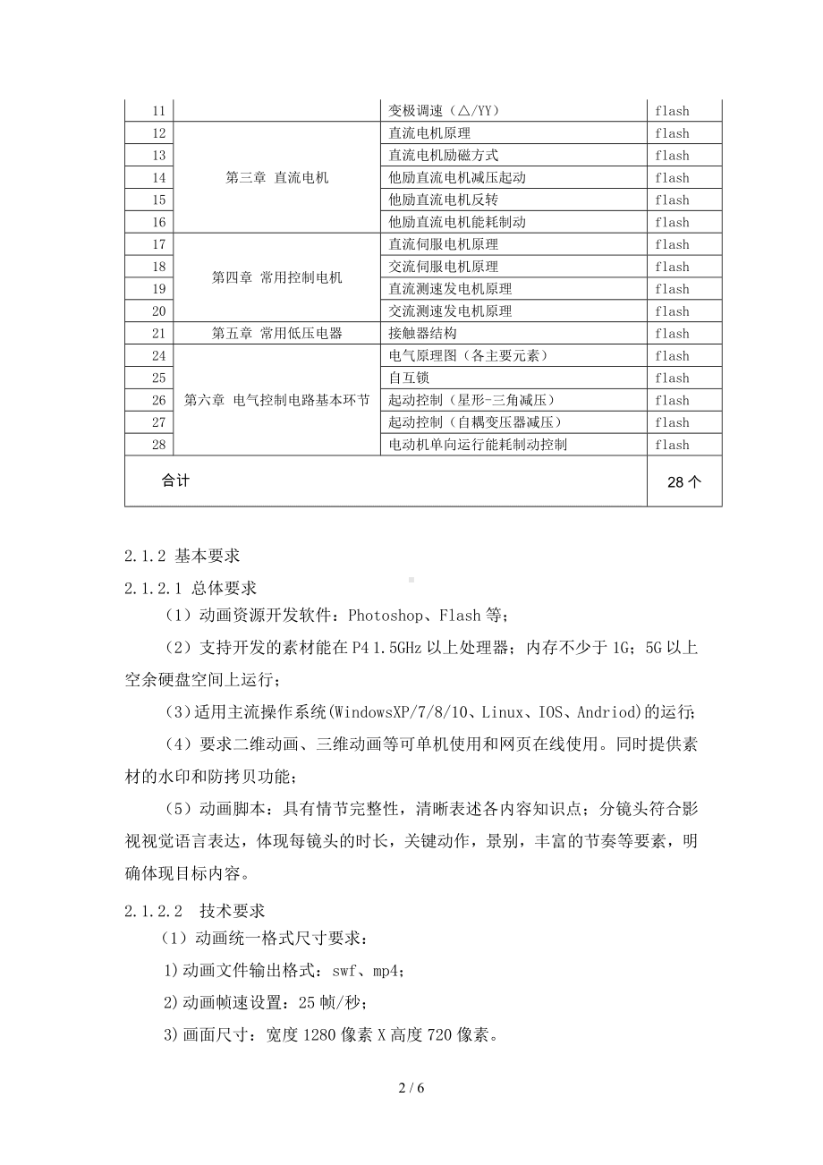 《港口起重输送机械用电机拖动与控制》教学资源开发技术要求参考模板范本.doc_第2页