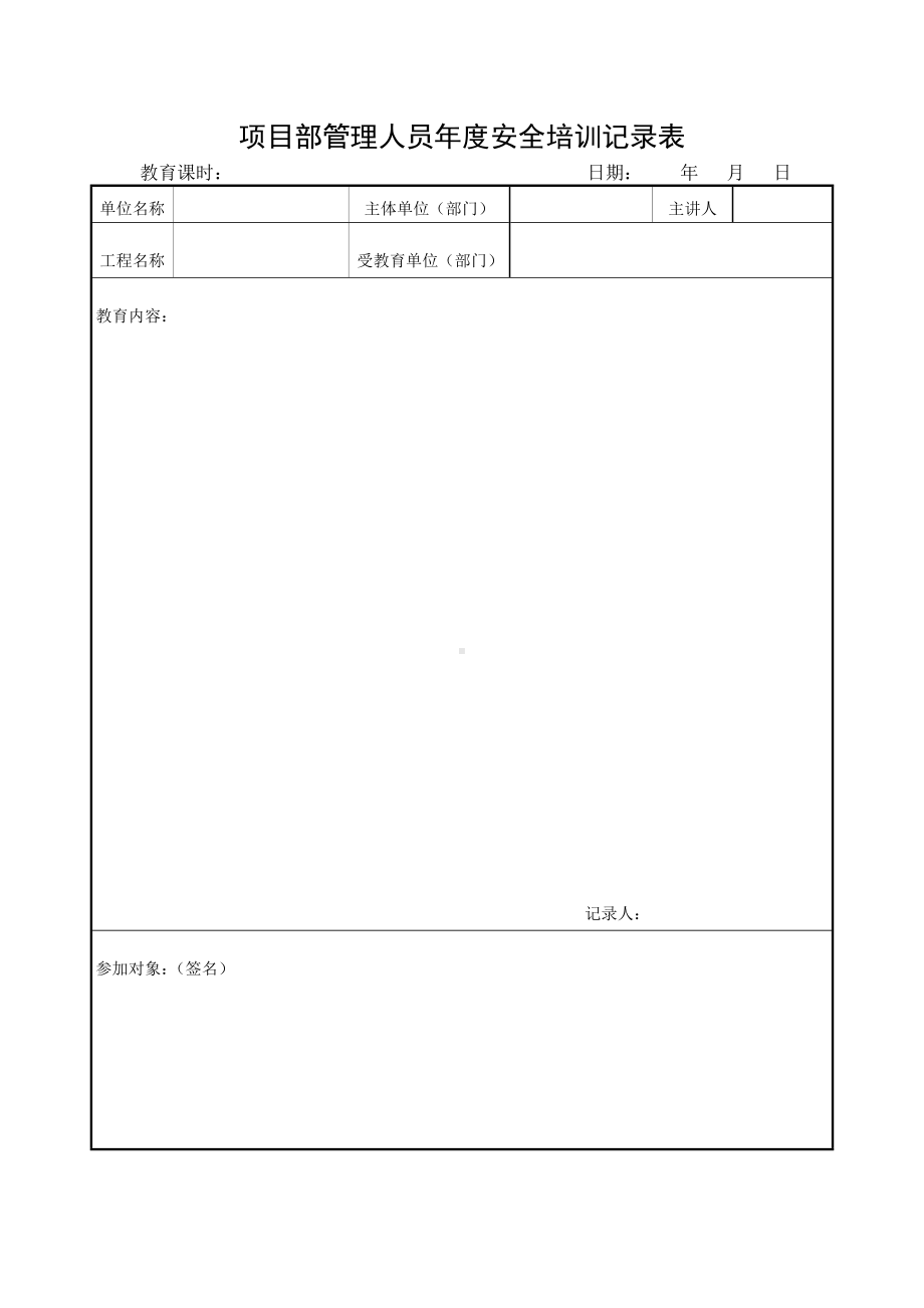 变换工种工人安全教育登记卡参考模板范本.doc_第3页