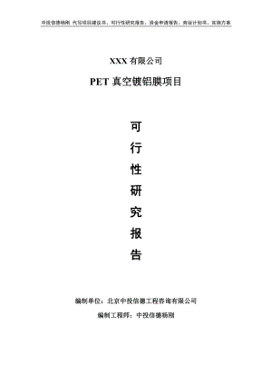 PET真空镀铝膜项目可行性研究报告备案立项.doc