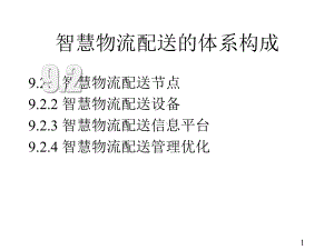 智慧物流概论微课课件第9章智慧物流配送第2节(附教学视频二维码).pptx