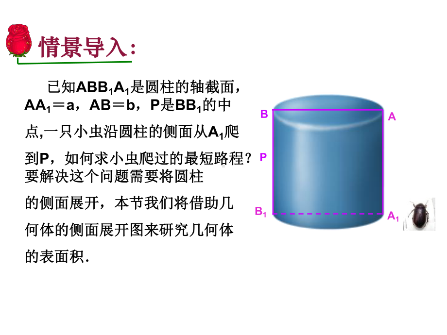 北师大版必修二：17-柱、锥、台的侧面展开与面积-课件.ppt_第2页