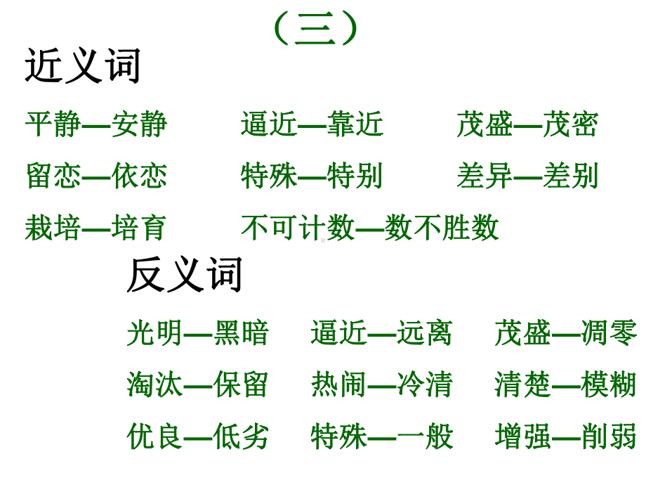 四年级上册语文-近反义词课件.ppt_第3页